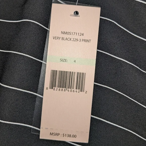 NWT Nanette Lepore Striped Dress Size 4 - Picture 6 of 12